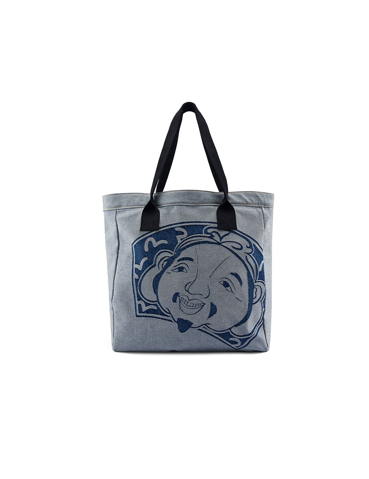 Godhead and Seagull Jacquard Denim Tote Bag